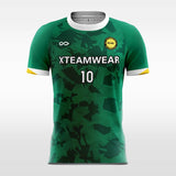 green custom soccer jersey sublimation